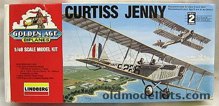 Lindberg 1/48 Curtiss Jenny, 72583  plastic model kit